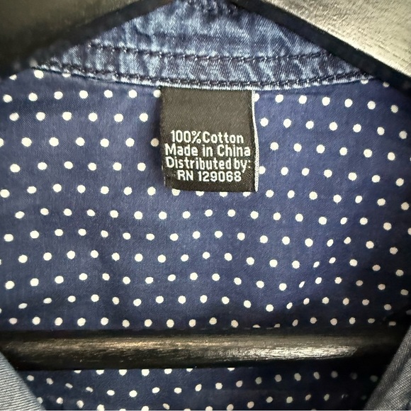 Desigual Blue Denim Shirt with Red Embroidery - Picture 5 of 10